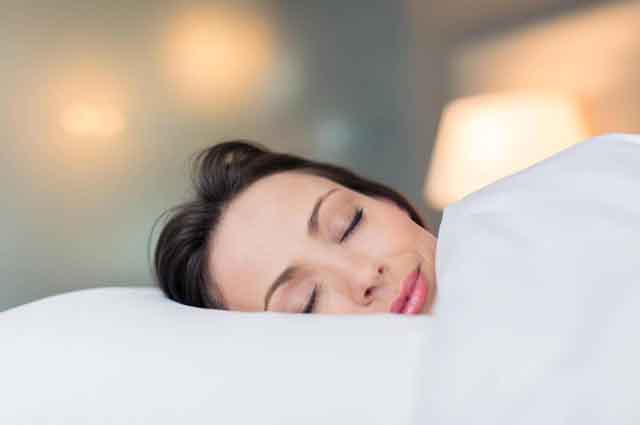Stop someone from snoring by sleeping longer